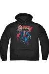 Gildan Superman Old Man Kal Adult Pull Over Hoodie / Hooded Sweatshirt In Black