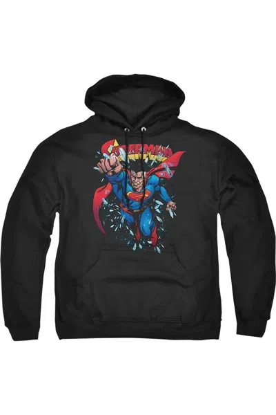 Gildan Superman Old Man Kal Adult Pull Over Hoodie / Hooded Sweatshirt In Black