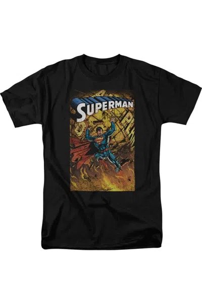 Gildan Superman One Short Sleeve Adult Tee / T-shirt In Black