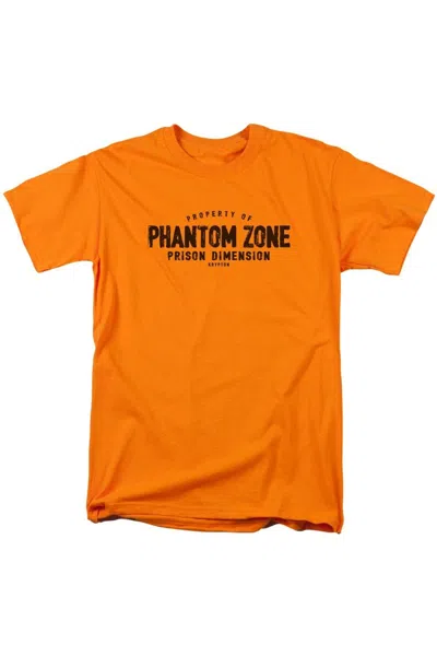 Gildan Superman Phantom Zone Short Sleeve Adult Tee / T-shirt In Orange