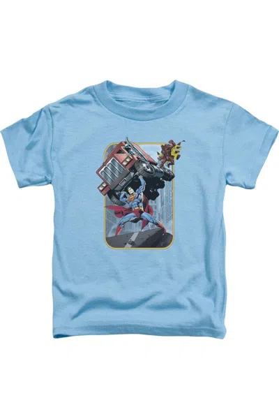 Gildan Kids' Superman Pick Up My Truck Short Sleeve Toddler Tee / T-shirt In Blue