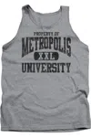 Gildan Superman Property Of Metropolis University Adult Tank Top In Multi