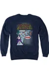 Gildan Superman Quick Change Adult Crewneck Sweatshirt In Blue