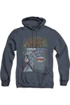 Gildan Superman Quick Change Adult Heather Hoodie / Hooded Sweatshirt In Blue