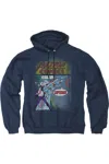 Gildan Superman Quick Change Adult Pull Over Hoodie / Hooded Sweatshirt In Blue