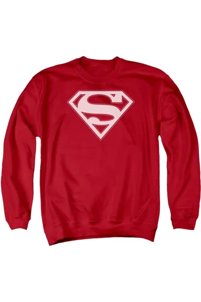 Gildan Superman Red & White Shield Adult Crewneck Sweatshirt