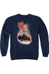 Gildan Superman Ride It Out Adult Crewneck Sweatshirt In Blue