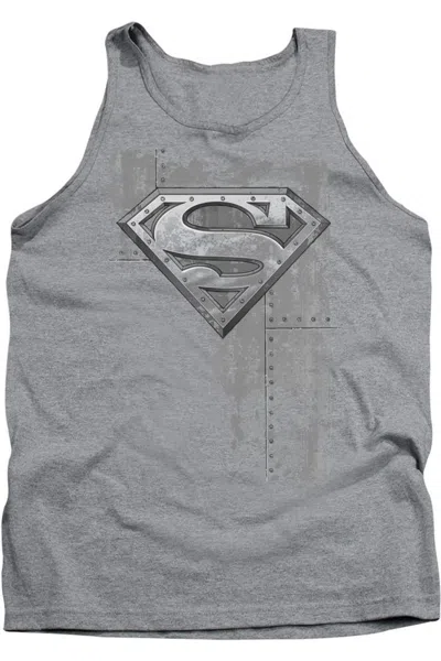 Gildan Superman Riveted Metal Adult Tank Top In Multi