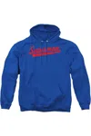 Gildan Superman S Tail Adult Pull Over Hoodie / Hooded Sweatshirt In Blue