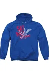 Gildan Superman Say No To Thugs Adult Pull Over Hoodie / Hooded Sweatshirt In Blue