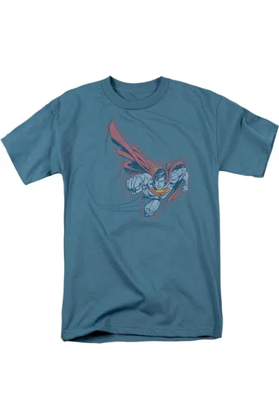 Gildan Superman Scribble & Soar Short Sleeve Adult Tee / T-shirt In Grey