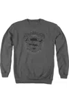 Gildan Superman Scrolling Shield Adult Crewneck Sweatshirt In Pink