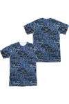 Gildan Superman Shielded (front/back Print) Short Sleeve Adult 100% Poly Crew Tee / T-shirt In White
