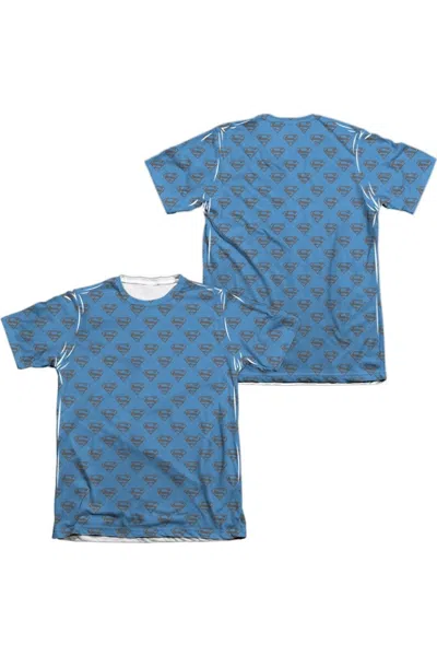 Gildan Superman Shields Coverage Adult Poly/cotton Short Sleeve Tee / T-shirt In White