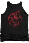 Gildan Superman Sprayed Supes Adult Tank Top In Black
