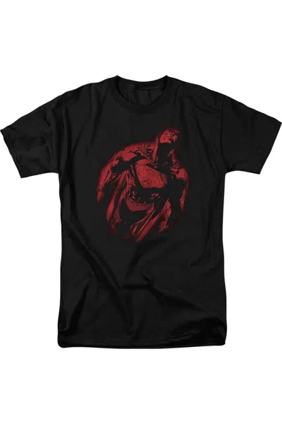 Gildan Superman Sprayed Supes Short Sleeve Adult Tee / T-shirt In Black