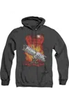 Gildan Superman Steel Girder Adult Heather Hoodie / Hooded Sweatshirt In Black