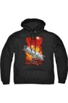 Gildan Superman Steel Girder Adult Pull Over Hoodie / Hooded Sweatshirt In Black