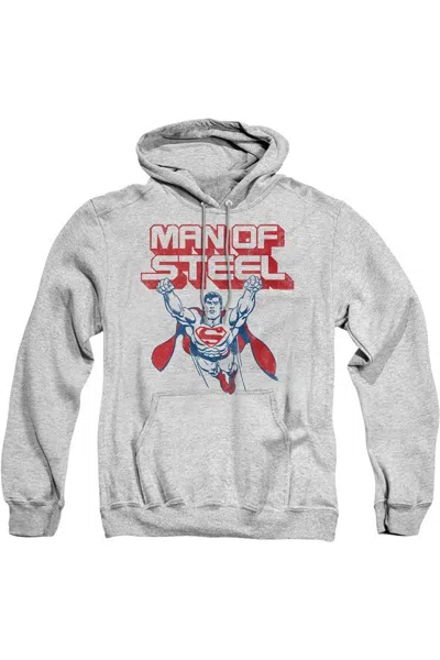 Gildan Superman Steel Retro Adult Pull Over Hoodie / Hooded Sweatshirt In Multi