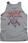 Gildan Superman Steel Retro Adult Tank Top In Multi