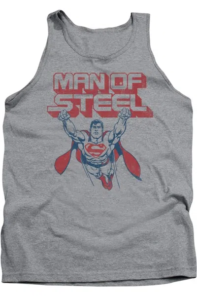 Gildan Superman Steel Retro Adult Tank Top In Multi