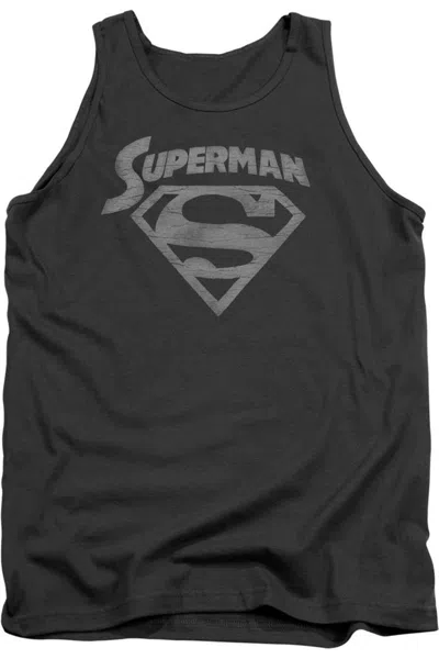 Gildan Superman Super Arch Adult Tank Top In Pink