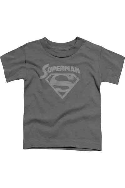 Gildan Kids' Superman Super Arch Short Sleeve Juvenile Tee / T-shirt In Gray