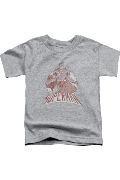 Gildan Kids' Superman Super Bad Short Sleeve Juvenile Tee / T-shirt In Gray