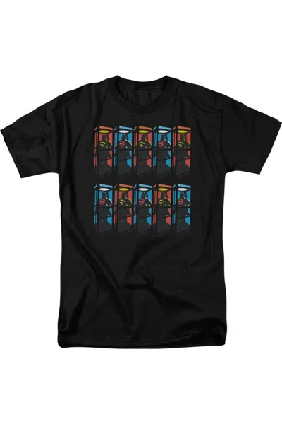Gildan Superman Super Booths Short Sleeve Adult Tee / T-shirt In Black