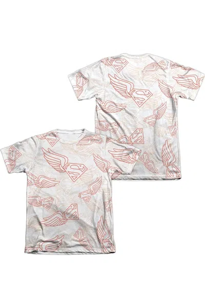 Gildan Superman Super Flight Adult Poly/cotton Short Sleeve Tee / T-shirt In White