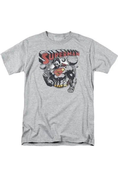 Gildan Superman Super Ko Short Sleeve Adult Tee / T-shirt In Gray