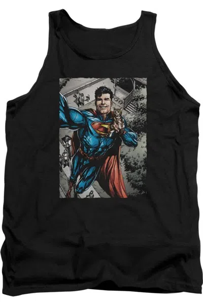 Gildan Superman Super Selfie Adult Tank Top In Multi