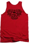Gildan Superman Superman Dragon Adult Tank Top In Red