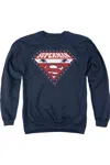 Gildan Superman Superman For President Adult Crewneck Sweatshirt In Blue