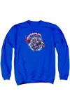 Gildan Superman Superman Vs Mongol Adult Crewneck Sweatshirt In Blue