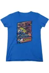 Gildan Superman Superman Vs Zod Short Sleeve Womens Tee / T-shirt In Blue