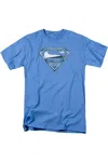 Gildan Superman Tribal Chrome Shield Short Sleeve Adult Tee / T-shirt In Multi