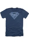 Gildan Superman U N Shield Adult Heather Tee / T-shirt In Blue
