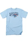 Gildan Superman Under Logo Short Sleeve Adult Tee / T-shirt In Blue