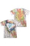 Gildan Superman Urban Shields (front/back Print) Adult 65/35 Poly/cotton Short Sleeve Tee / T-shirt In White