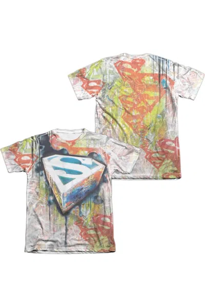 GILDAN SUPERMAN URBAN SHIELDS (FRONT/BACK PRINT) ADULT 65/35 POLY/COTTON SHORT SLEEVE TEE / T-SHIRT