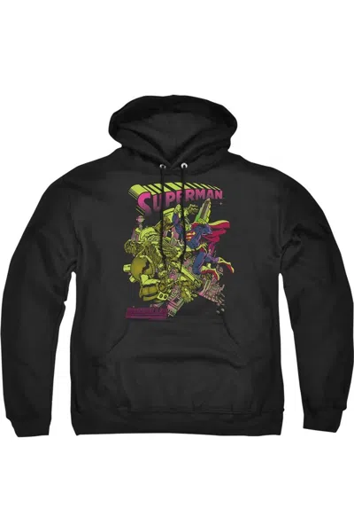 Gildan Superman Versus Metallo Blacklight Adult Pull Over Hoodie / Hooded Sweatshirt
