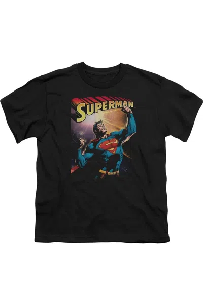 Gildan Kids' Superman Victory Short Sleeve Toddler Tee / T-shirt In Black