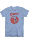 Gildan Superman Vintage Sphere Short Sleeve Womens Tee / T-shirt In Multi