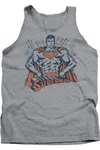 Gildan Superman Vintage Stance Adult Tank Top In Multi