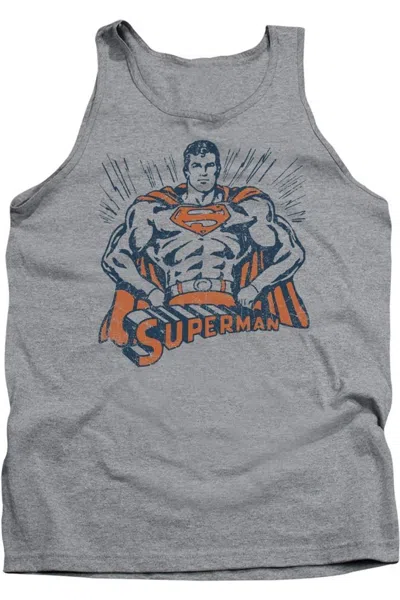 Gildan Superman Vintage Stance Adult Tank Top In Multi