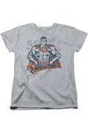 Gildan Superman Vintage Stance Short Sleeve Womens Tee / T-shirt In Multi