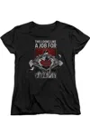 Gildan Superman Watchful Eye Short Sleeve Womens Tee / T-shirt In Black