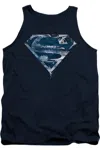 Gildan Superman Water Shield Adult Tank Top In Blue