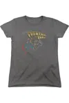 Gildan Superman Zod Greetings Short Sleeve Womens Tee / T-shirt In Pink